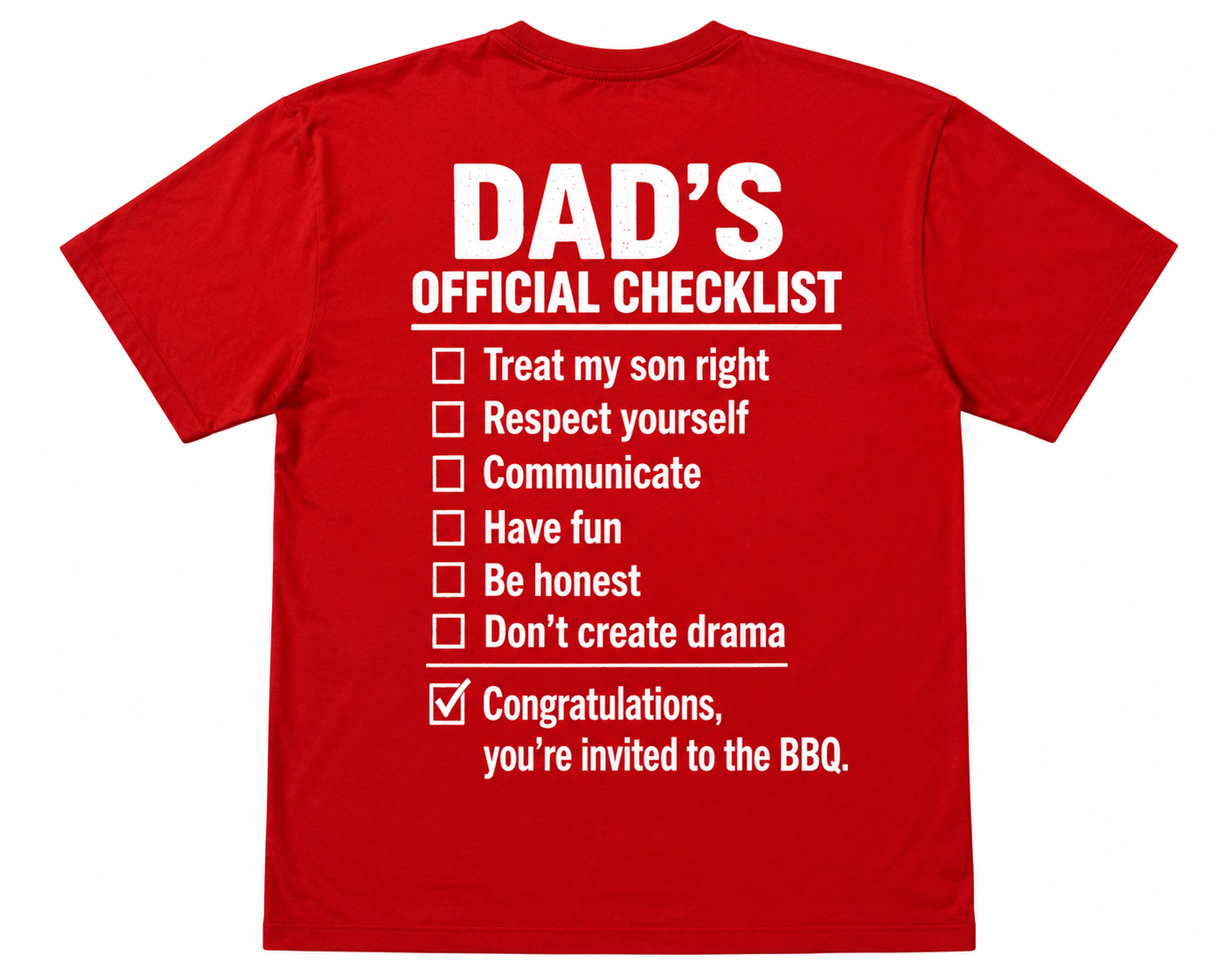 Dad Checklist Shirt
