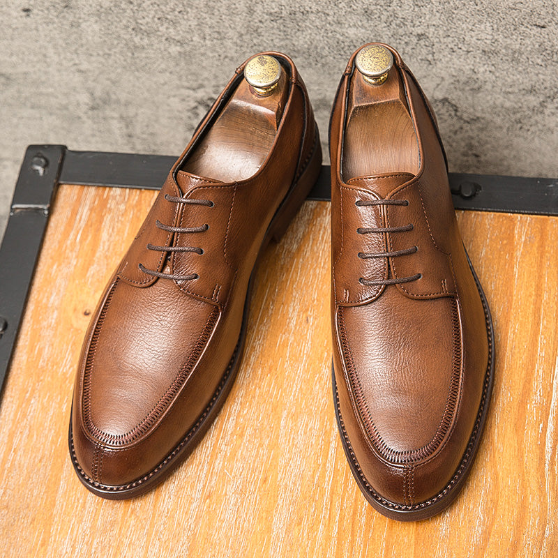 FlexStep Men's Microfiber Leather Office Shoes