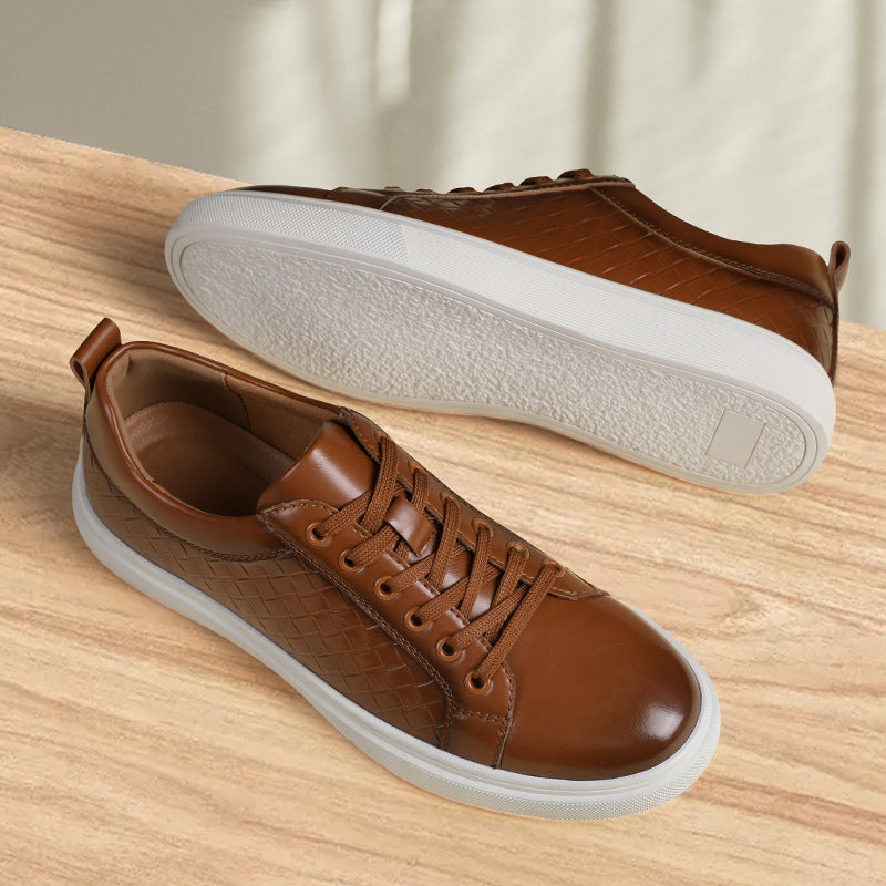 FlexStep Men's Woven-Detail Casual Walking Shoes
