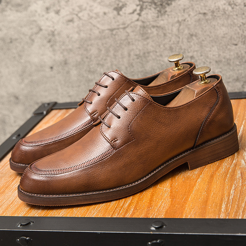 FlexStep Men's Microfiber Leather Office Shoes