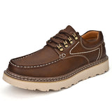 FlexStep Men's Moc-Toe Casual Lace-Up Shoes