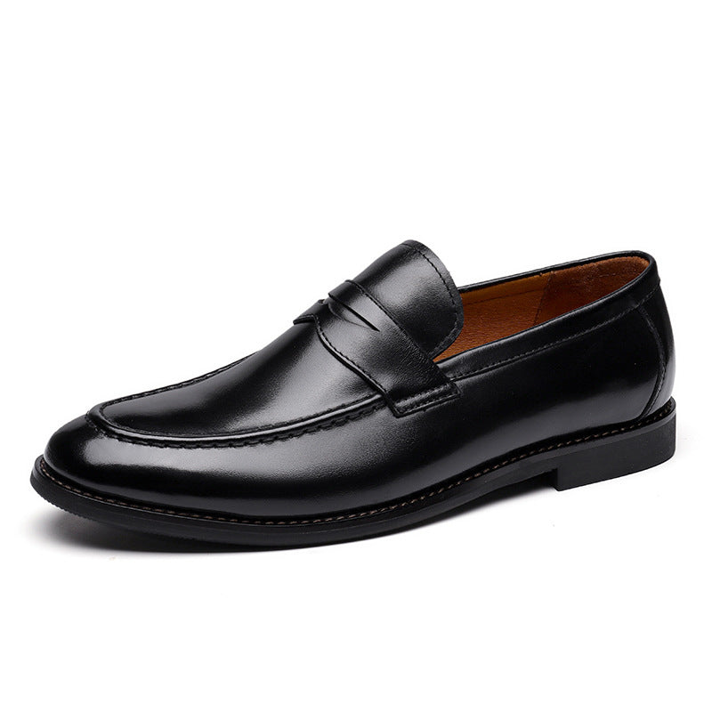 FlexStep Men's Classic Leather Penny Loafer Shoes