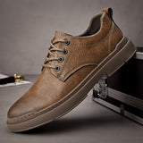 FlexStep Men's Leather Casual Oxford Shoes