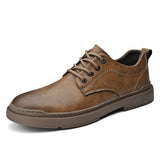 FlexStep Men's Leather Casual Oxford Shoes