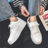 Men's Low Top Sports Sneakers - White