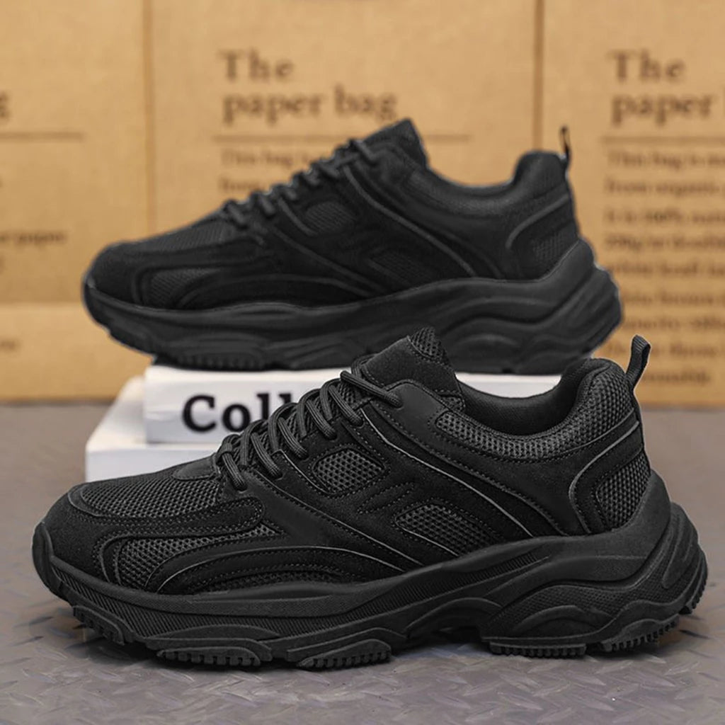 Men's Street Style Sneakers - All Black