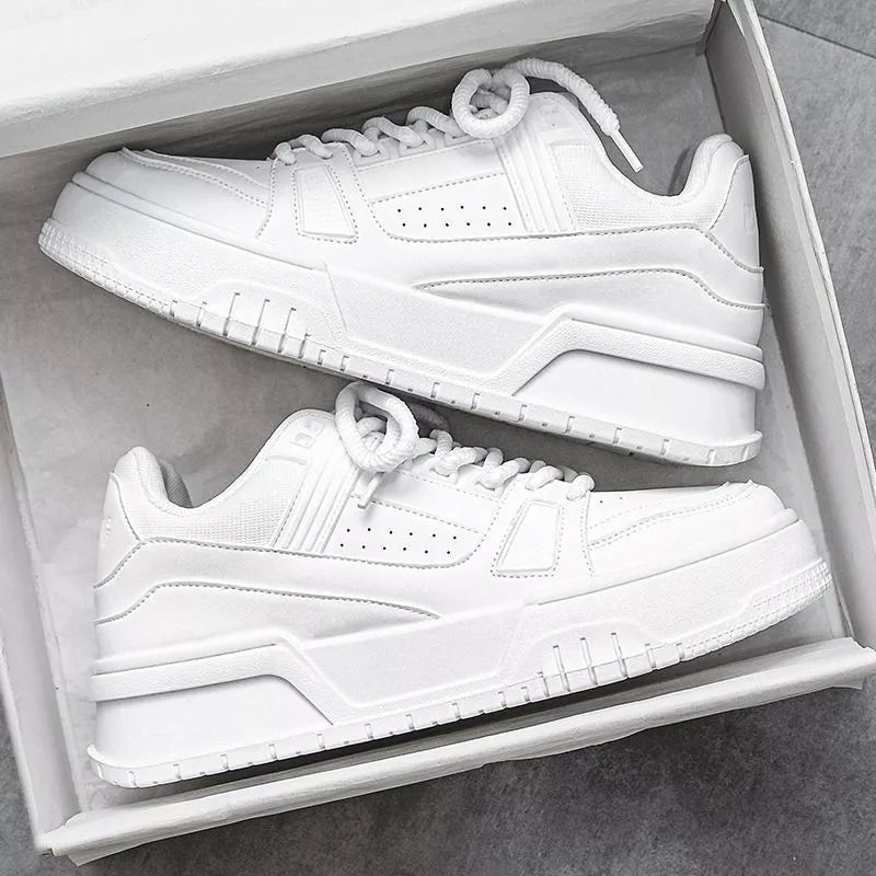 Men's Leather Sneakers - White