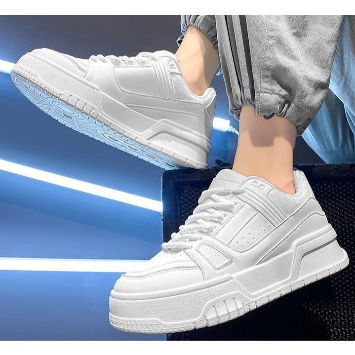 Men's Leather Sneakers - White