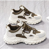 Men's Height Boosting Sports Sneakers - Brown