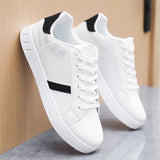 Men's Youthful and Dynamic Sneakers - White