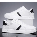 Men's Youthful and Dynamic Sneakers - White