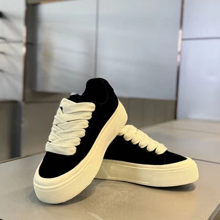 Men's Height-Boosting Sole Athletic Sneakers - Black