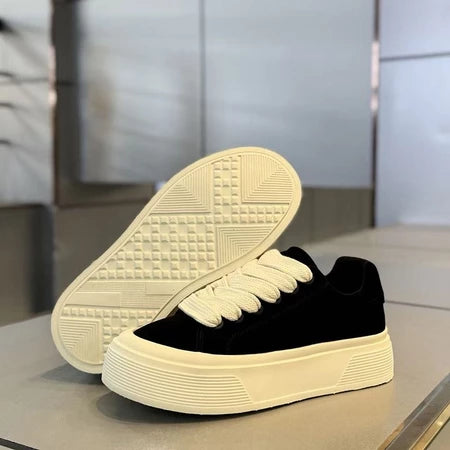Men's Height-Boosting Sole Athletic Sneakers - Black
