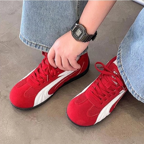 Unisex Breathable Fashion Sneakers –  Red