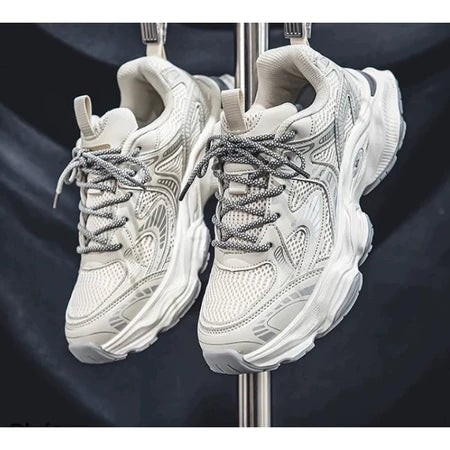 Men's Flat Sole Sneakers - White