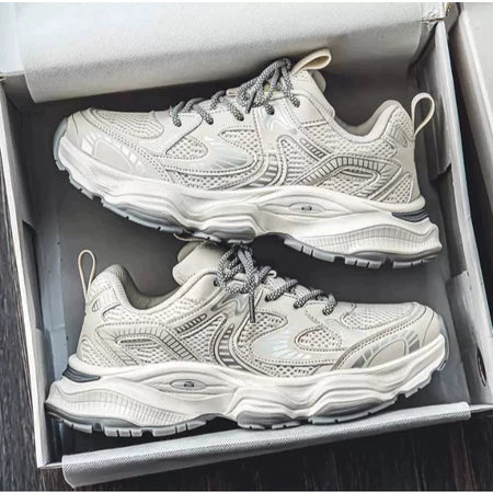 Men's Flat Sole Sneakers - White